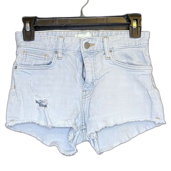 H&M Women’s Light Wash Cut Off Shorts Size 2 - Picture 1 of 4